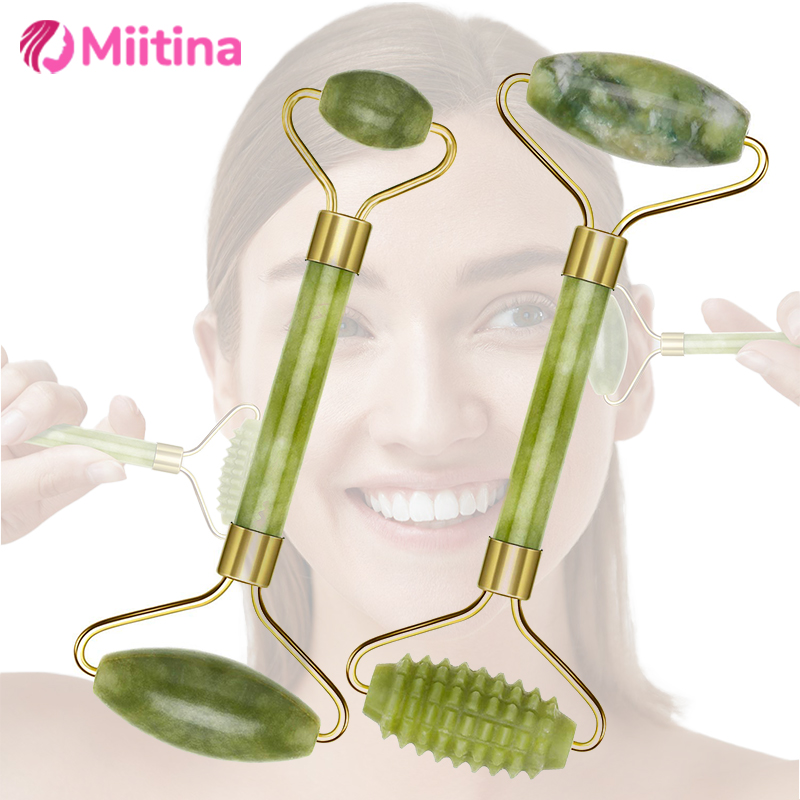 Jade Roller Stone - Natural Jade Roller Face Gua Sha