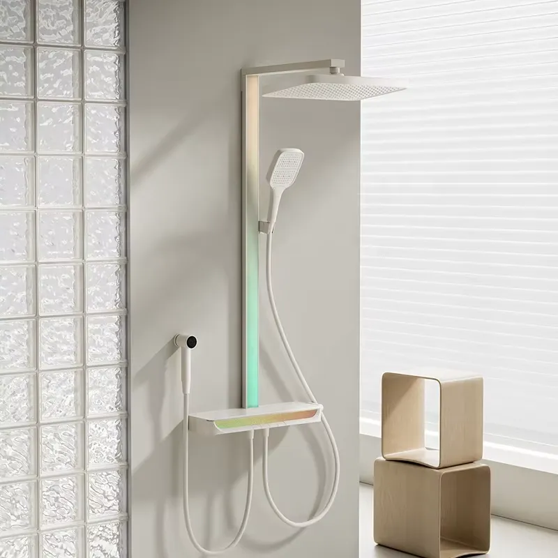 Spa & Wellness Hotel Paradiso - Brass Digital Waterfall Shower Set Wall