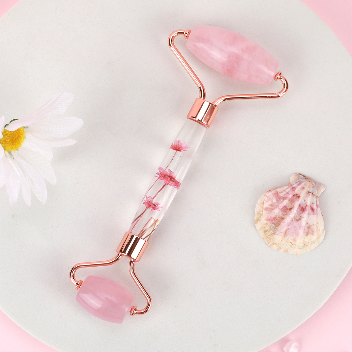 Jade Roller Stone - Natural Jade Roller Massager for Face