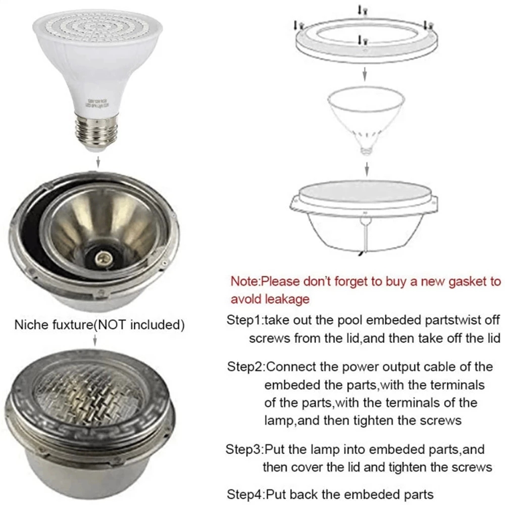 RGB LED Swimming Pool Light E2 - đánh giá và giá Xy Spa & Wellness George Town Photos