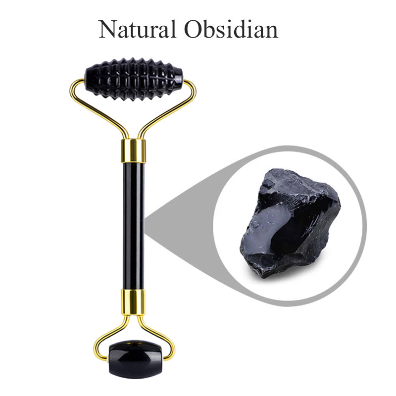 Natural Obsidian Face Massage  - đánh giá và giá Jade Roller Stone