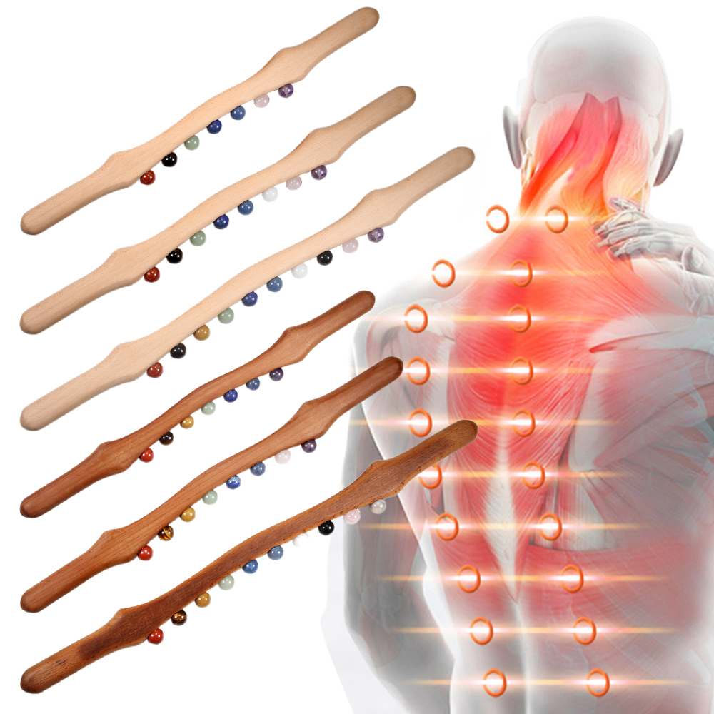 Wood Massage Stick 10 Jade Sto - đánh giá và giá Jade Roller Stone