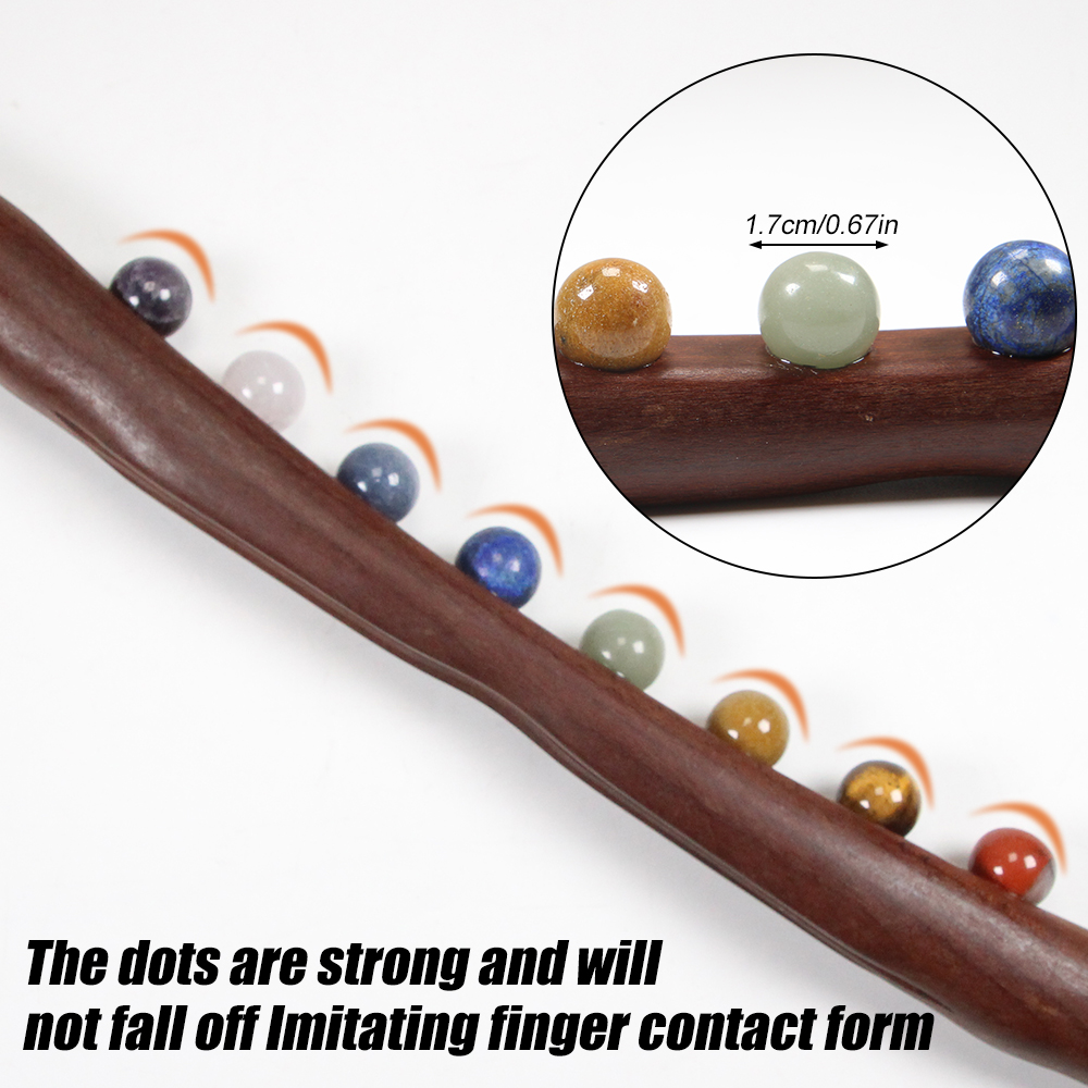 Wood Massage Stick 10 Jade Sto - đánh giá và giá Jade Roller Stone