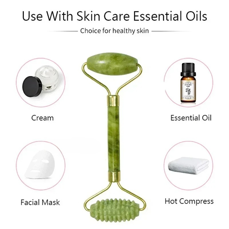 Natural jade roller massager,  - đánh giá và giá Jade Roller Stone