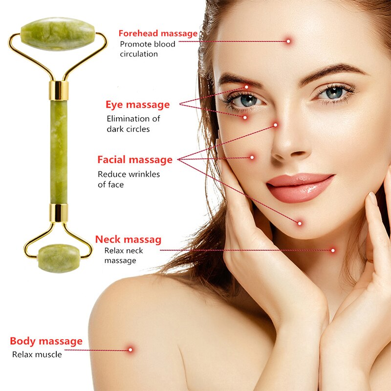Skin Care Quartz Stone Natural - đánh giá và giá Jade Roller Stone