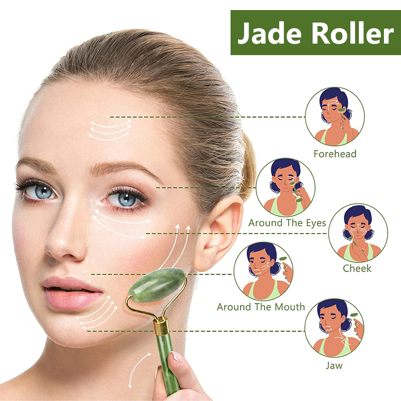 Natural Jade Roller Face Gua S - đánh giá và giá Jade Roller Stone