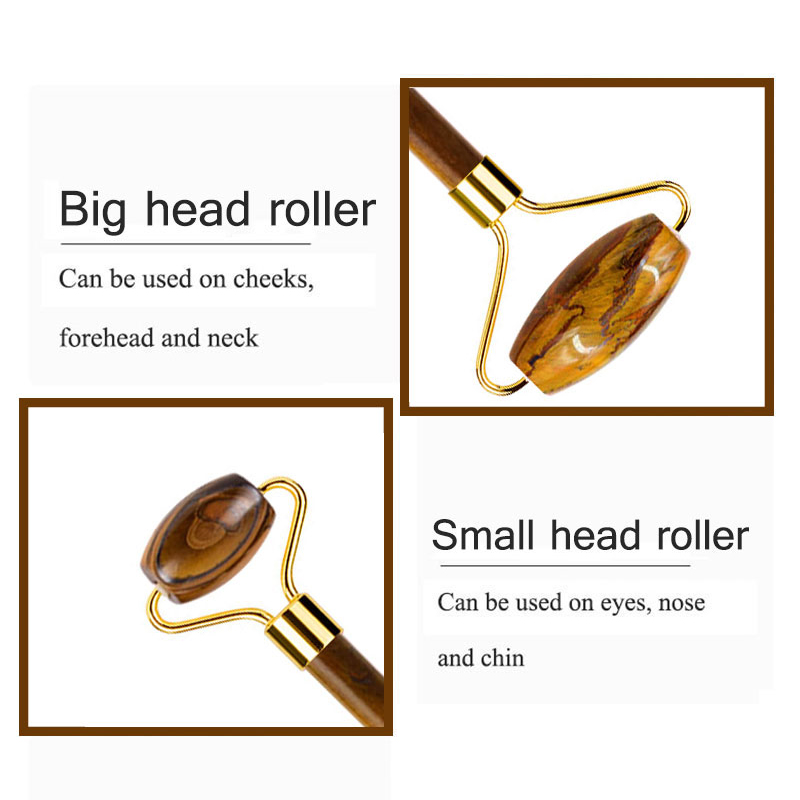 Natural Tiger Eye Jade Roller  - đánh giá và giá Jade Roller Stone