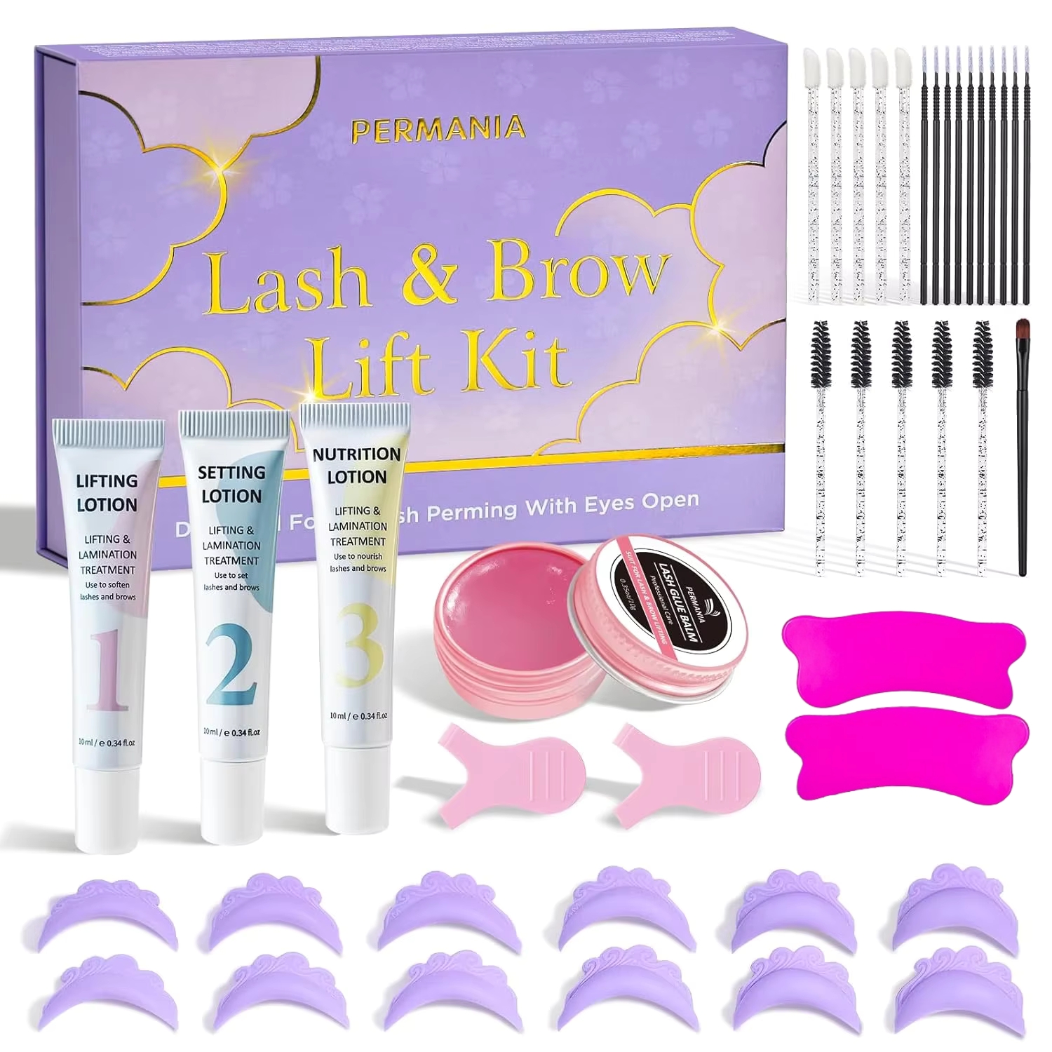 PERMANIA New Eyelash Lift Kit  - đánh giá và giá Lash Lift Kit
