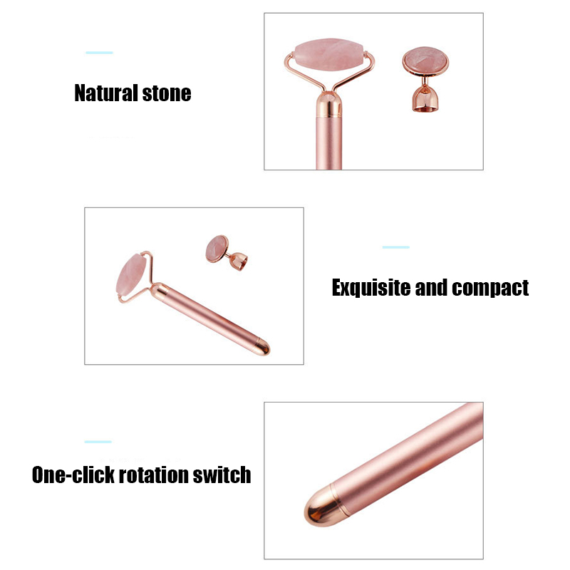 Rose Quartz Roller Electric Ma - đánh giá và giá Jade Roller Stone