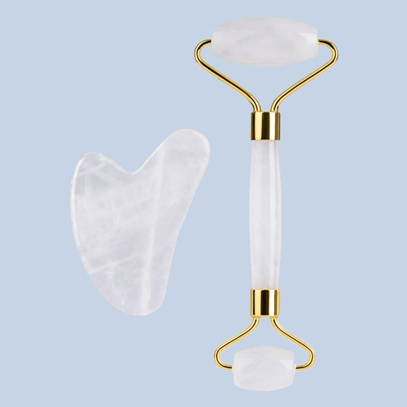 Natural White Crystal Face Mas - đánh giá và giá Jade Roller Stone