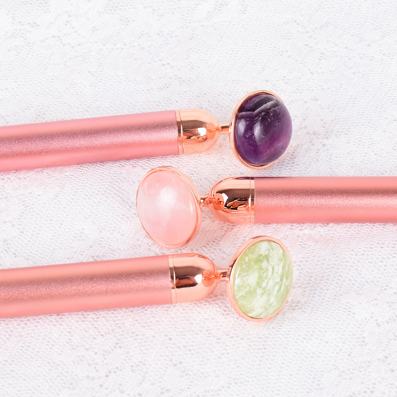 Natural Stone Rose Gold Electr - đánh giá và giá Jade Roller Stone