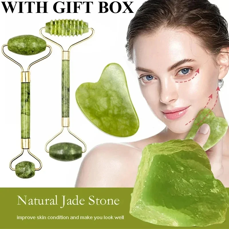 Natural Jade Roller Face Gua S - đánh giá và giá Jade Roller Stone